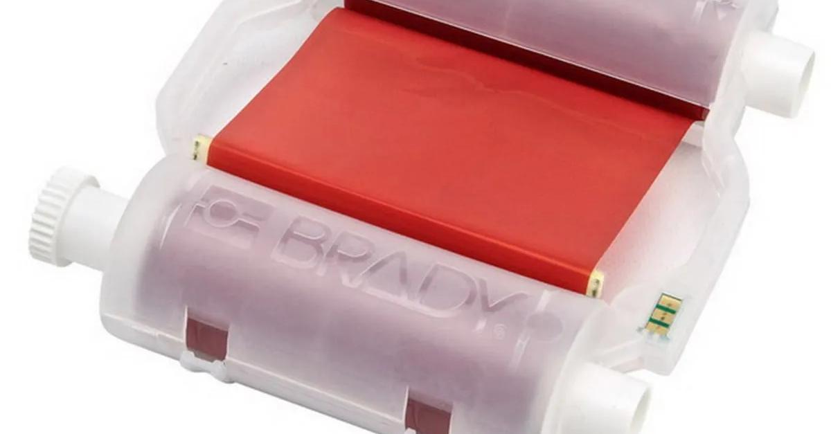 Brady B30-R10000-RD Single Color Heavy Duty Printer Ribbon, 4.33