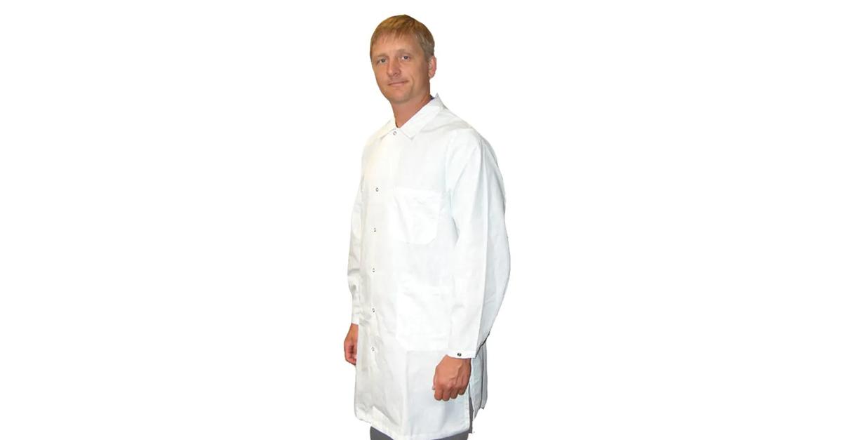 Tech Wear Heavy Weight Button Closure Unisex Lab Coat | EIS