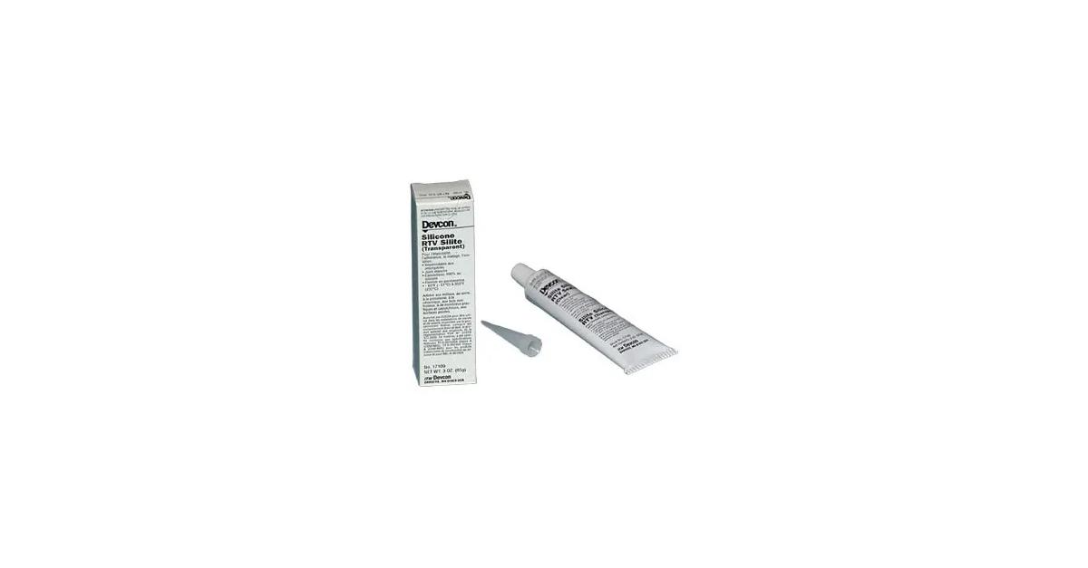 Devcon 17150 Silicone Adhesive, 10.3 oz Cartridge, Clear | Midpoint Bearing