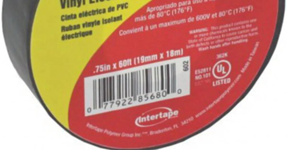 Intertape 602 Vinyl Economy Electrical Tape, 3/4