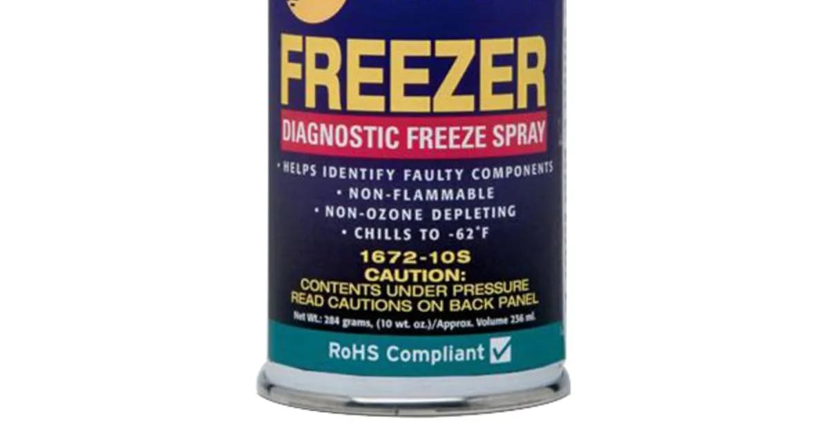 Techspray 1672-10S Freeze Spray, 10 oz Aerosol Can, Clear | EIS