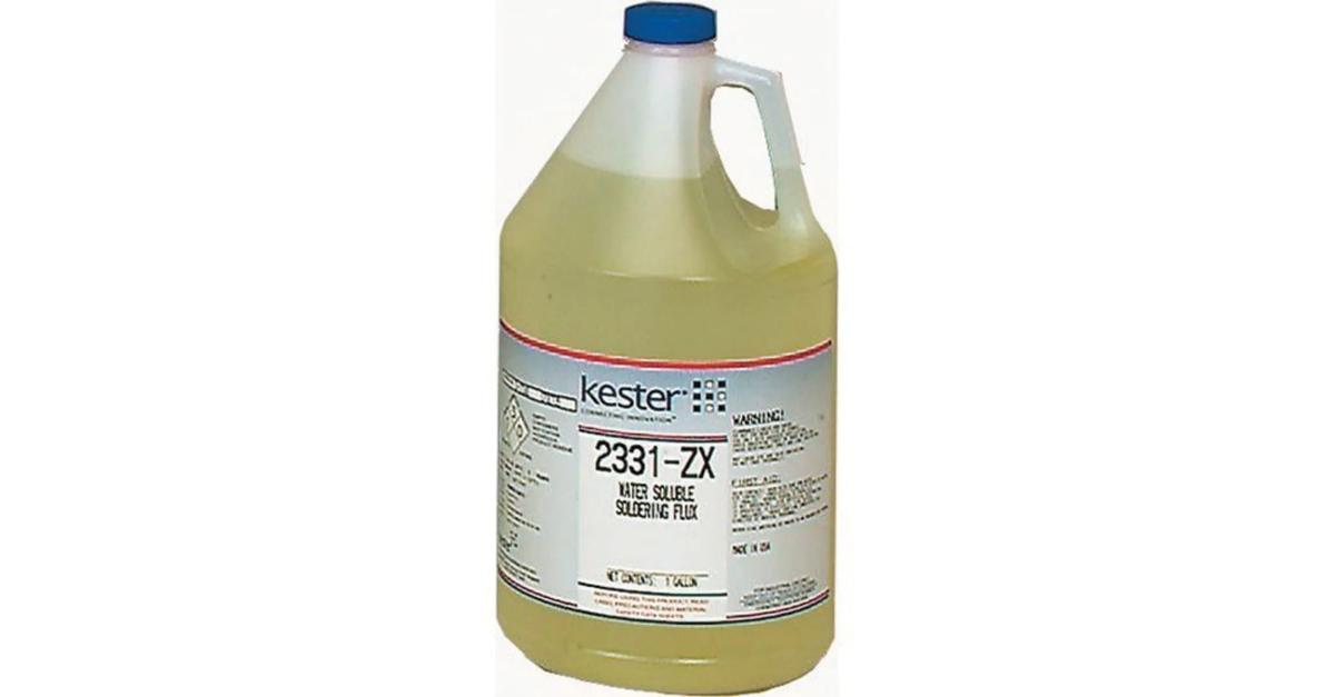 Kester 2331-ZX Organic Activated Soldering Flux, 1 gal Bottle