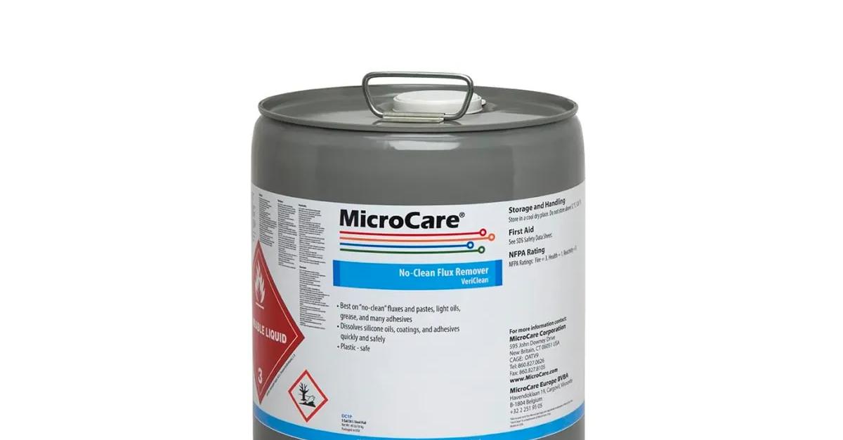 MicroCare MCC-DC1P VeriClean™ Flux Remover, 5 gal, Pail | Midpoint Bearing