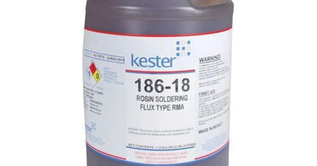 Kester 186-18 Rosin Mildly Activated Soldering Flux, 1 gal Bottle