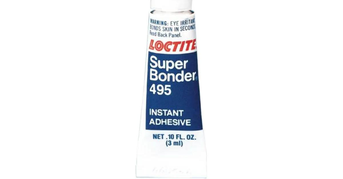 Loctite 495 Super Bonder® Instant Adhesive, 3g Tube, Colorless to Light ...