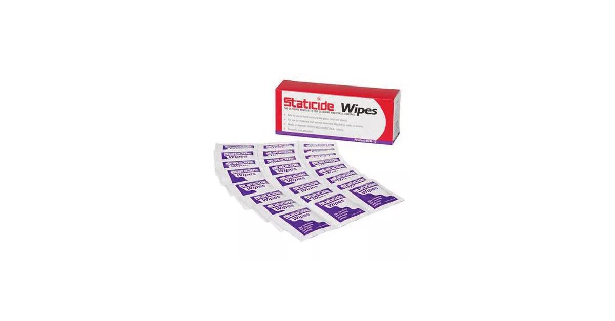 ACL Staticide SW12 Topical Anti-Static Cleaning Wipes, 5