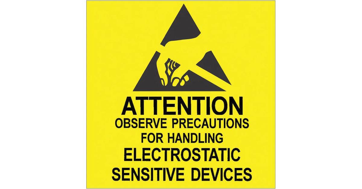 Desco 06722 Tamper Evident Attention Label, 2