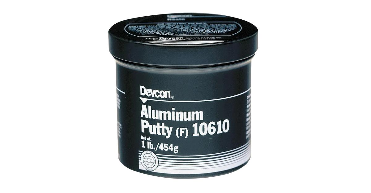Devcon 10610 Aluminum Filled Epoxy Putty, 1 lb Can, White/Gray ...