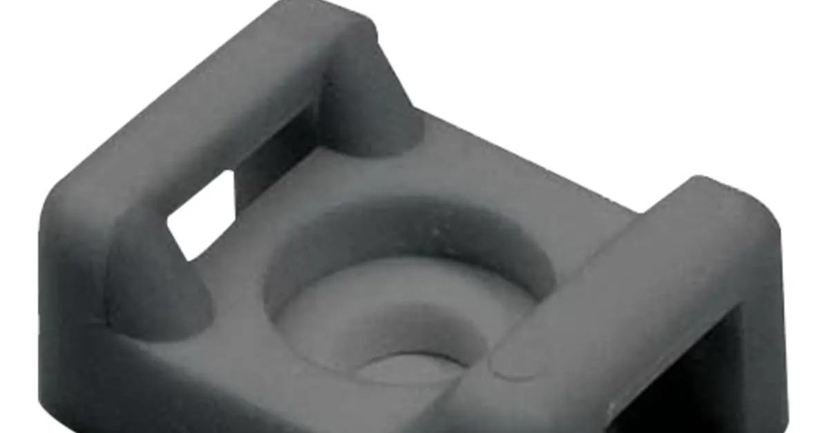 HellermannTyton CTM00M4 Polyamide Cable Tie Mount, 0.58