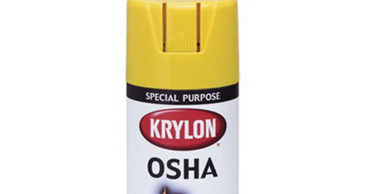 Krylon K1813 Paint, 16 oz Aerosol Can, Gloss Safety Yellow | EIS