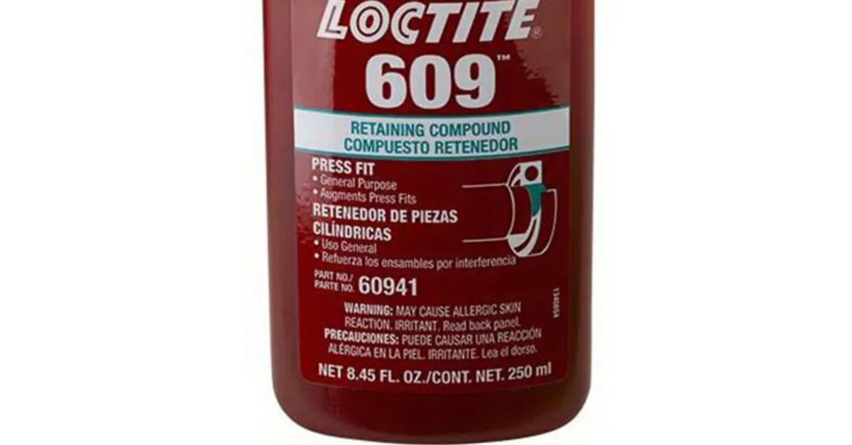 Loctite 609 Moderate Strength Retaining Compound, 250mL Bottle