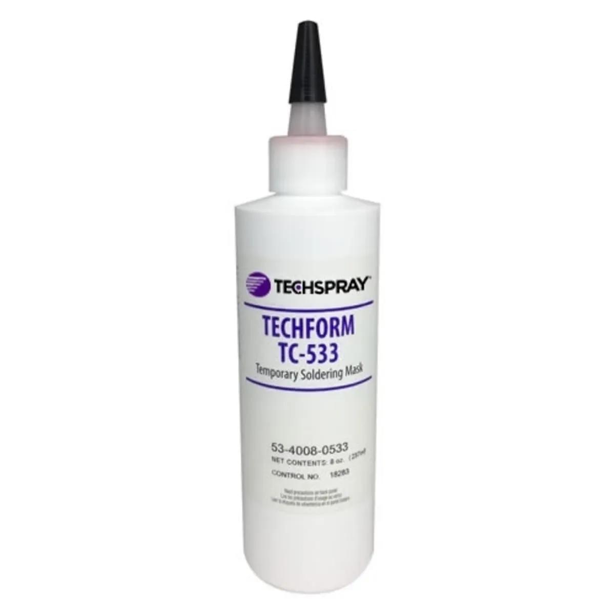 Techspray TC-533 Solder Mask, 8oz Squeeze Bottle, White | EIS