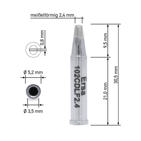 Kurtz Ersa-Soldering Tips-0102CDLF24/SB-Images