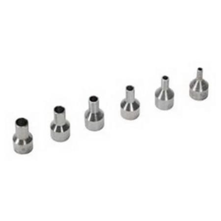 The image shown is representative of the product family and may not specifically be the individual item.  Metcal nozzle kit for use with Metcal HCT2-120 digital hot air pencil. - Metcal HN-120KIT-6 Nozzle Kit.