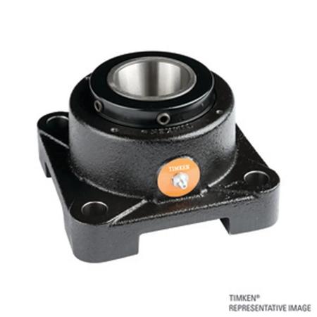 The image shown is representative of the product family and may not specifically be the individual item.  Timken® Type E mounted tapered roller bearings (housed units) feature industry-leading premium tapered roller bearings, high-performance triple-ba…