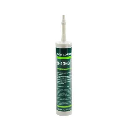 The image shown is representative of the product family and may not specifically be the individual item. Dow Corning 9-1363 assembly sealant adhesive gray is a one-component, neutral curing silicone paste that is used for OEM applications. It offers u…