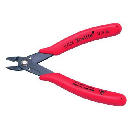 The image shown is representative of the product family and may not specifically be the individual item.  The 1178M is a 1.6 mm heavy-duty diagonal wire shear cutter for use with IC pins, cables, harnesses and flush cuts soft wire up to 14 AWG, it feat…