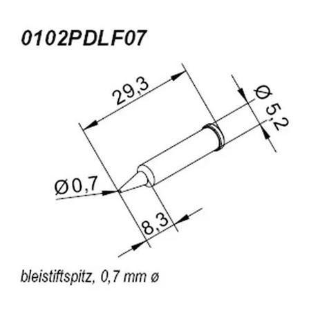 Kurtz Ersa-Soldering Tips-0102PDLF07/SB-Images