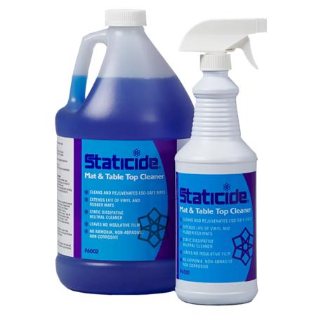 <p>Surfaces used in static sensitive areas, like table tops and benchtops including anti-static mats, need specialized cleaners for the removal of dust, grease, grime, fingerprints, and solder fluxes while maintaining  anti-static properties of the s…