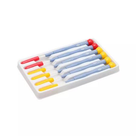 The image shown is representative of the product family and may not specifically be the individual item. Aven 13231 Ceramic Alignment Screwdriver Set. - Aven Ceramic Alignment Screwdriver Set, Plastic Handle, Shank Material: Zirconia Ceramic, Number o…
