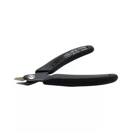 The image shown is representative of the product family and may not specifically be the individual item. These very popular, compact wire cutters feature a clean flush cutting edge and a narrow cutting head for access into dense areas. This tool is de…