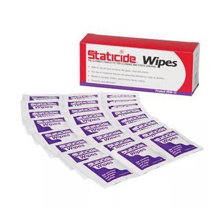 The image shown is representative of the product family and may not specifically be the individual item.  Staticide wipes are the ideal anti-static applicator for keeping electronics and equipment clean and static-free. Staticide wipes have the same lo…