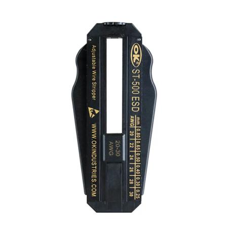 The image shown is representative of the product family and may not specifically be the individual item. The ST-500ESD features a static-dissipative housing (ESD-safe). These Precision Wire Strippers feature an adjustment dial that allows the operator…