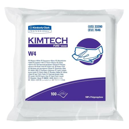 Kimberly Clark 33390 Kimtech Pure® W4 Dry Cleaning Wipes, 9