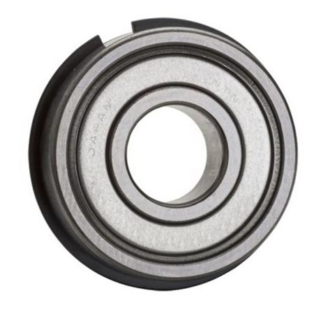 NTN 6308ZZNR01 Single Row Deep Groove Radial Ball Bearing, 40 mm Bore x 90 mm OD x 23 mm W, Double Shield, Pressed Steel Cage