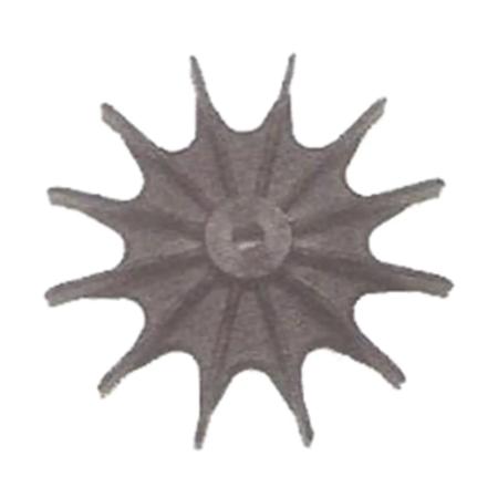 The image shown is representative of the product family and may not specifically be the individual item.  Leeson External Cooling Fan, Black, 0.75 Inch x 5 Inch, Standard Enclosure, 0.5625 Inch Single Flat Hub Bore, Glass Filled Nylon, 11 Blade. - Lees…