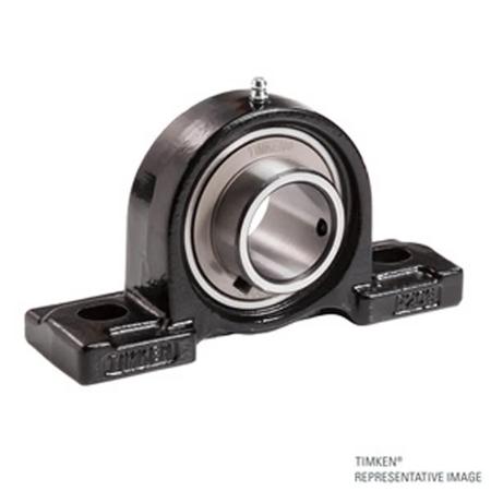 The image shown is representative of the product family and may not specifically be the individual item.  Timken® U Series UC200 mounted ball bearings (housed units) feature Timken® U Series set screw locking (UC) style wide inner ring ball bearings, c…