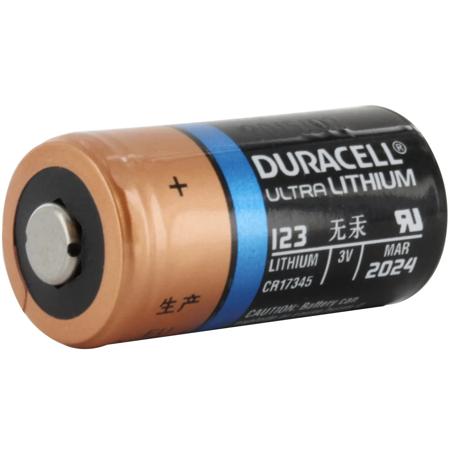 Duracell DL123A Lithium Ion Battery, 3V, 1470mA/hr, AA/AAA