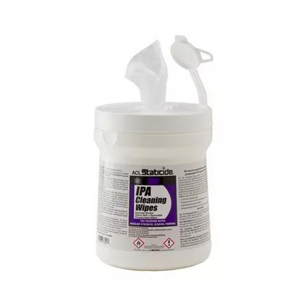 The image shown is representative of the product family and may not specifically be the individual item.  ACL Staticide IPA cleaning wipes are a perfect choice for all general cleaning applications where removing contaminants is of concern. Packaged in…