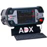Photo of the Megger Baker ADX unit ADX15A with keyboard attachment. A static motor analyzer with graphical information on display screen.