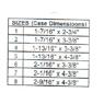 Capacitor Case Dimensions (Type #) 1 1-7/16 X 2-3/4 2 1-7/16 X 3-3/8 4 1-13/16 X 3-3/8 5 1-13/16 X 4-3/8 6 2-1/16 X 3-3/8 7 2-1/16 X 4-3/8 8 2-9/16 X 4-3/8