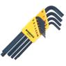 The image shown is representative of the product family and may not specifically be the individual item. Chamfered tool tips eliminate burrs and help tools seat in screw head. - Bondhus 13 Piece Long Hex Key Set, Measuring Unit: Imperial, Material: Pr…
