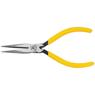 The image shown is representative of the product family and may not specifically be the individual item. Longer nose and handles for deeper reach into work. Knurled jaws for sure wrapping and looping. Curved handles provide greater tool control. Sprin…