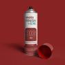 Red MotoFinish Insulating Enamel spray can by EIS, labeled 'BIG RED', standing on a matching red background with the cap removed.